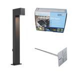 Buitenlamp zwart met grondpin en kabelmof 65cm incl., Nieuw, Minder dan 50 watt