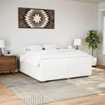 vidaXL Bedframe kunstleer wit 180x200 cm, Overige materialen, Eenpersoons, Verzenden, Wit