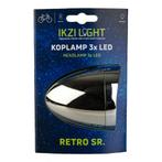 Ikzilight Retro koplamp - 3x LED - chroom - standlicht -..., Ophalen of Verzenden, Nieuw