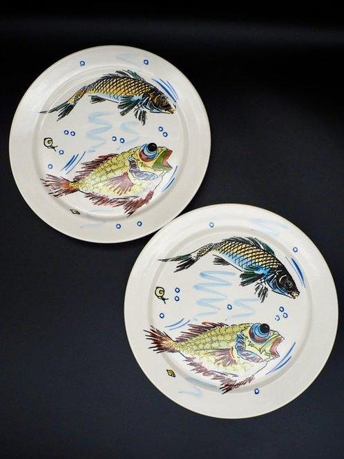 Villeroy & Boch - Bord (13) - Capri Fish Plates - Porselein, Antiek en Kunst, Antiek | Meubels | Tafels