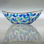 Secoloventesimo - Fruitschaal - Leaves gold n blue
