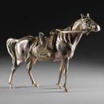 Okimono van een paard - Zilverbrons - Japan - Taish periode, Antiek en Kunst