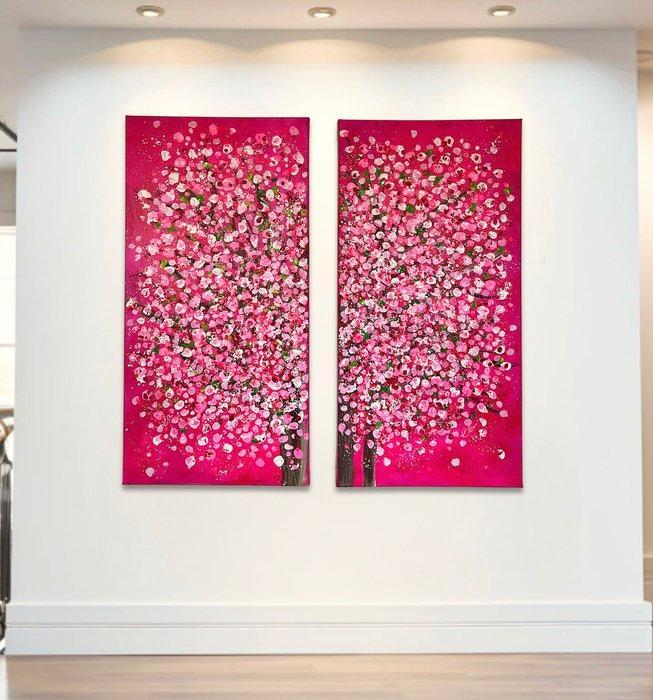 EK.art - Cherry Blossoms, Antiek en Kunst, Kunst | Schilderijen | Modern