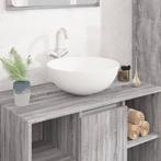 vidaXL Wasbak 36x15 cm rond keramiek wit, Verzenden, Nieuw