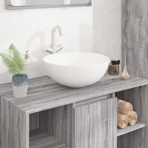 vidaXL Wasbak 36x15 cm rond keramiek wit, Doe-het-zelf en Verbouw, Sanitair, Nieuw, Verzenden