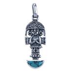 Zilveren Tumi ketting hanger - met steen, Sieraden, Tassen en Uiterlijk, Verzenden, Nieuw