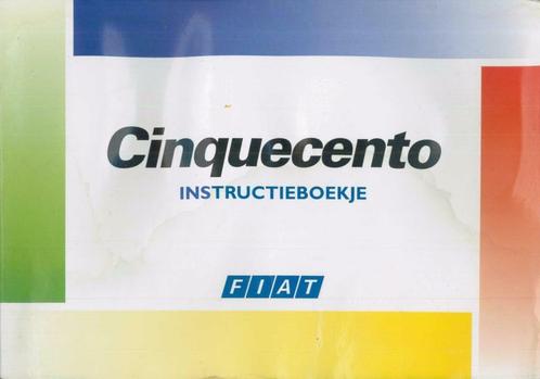 1995 Fiat Cinquecento Instructieboekje Nederlands, Auto diversen, Handleidingen en Instructieboekjes, Verzenden