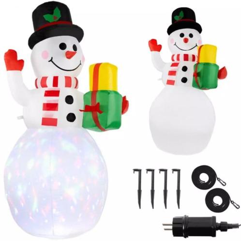 Ruhhy Opblaasbare Sneeuwman met LED - Sfeervolle Kerstver..., Diversen, Kerst, Nieuw, Ophalen of Verzenden