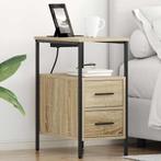 vidaXL Bedside kasten 2 pcs Sonoma eiken 30 x 48 x 61 cm, Verzenden, Nieuw, 55 tot 70 cm, 45 tot 65 cm