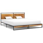 vidaXL Bedframe metaal 180x200 cm, Eenpersoons, Verzenden, Zwart, Nieuw