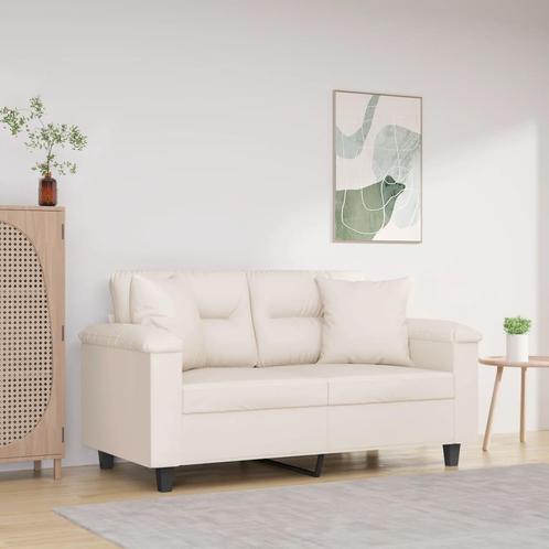 vidaXL Sierkussens 2 st 40x40 cm microvezelstof beige, Huis en Inrichting, Woonaccessoires | Kussens, Beige, Nieuw, Verzenden