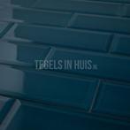 Metro wandtegel 10x30 havana craquele deep sea blauw, Nieuw, Ophalen of Verzenden, 10 m² of meer, Wandtegels
