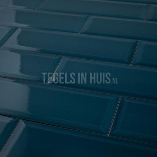 Metro wandtegel 10x30 havana craquele deep sea blauw, Doe-het-zelf en Verbouw, Tegels, Wandtegels, Nieuw, 10 m² of meer, Keramiek