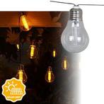 Solar Lichtsnoer - Corfu - 15 Hanglampjes (tuinverlichting), Tuin en Terras, Buitenverlichting, Nieuw, Minder dan 50 watt, Glas