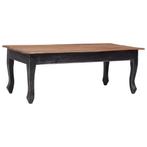 vidaXL Salontafel 120x60x45 cm massief mahoniehout zwart, Huis en Inrichting, 100 tot 150 cm, Verzenden, Nieuw, 50 tot 100 cm