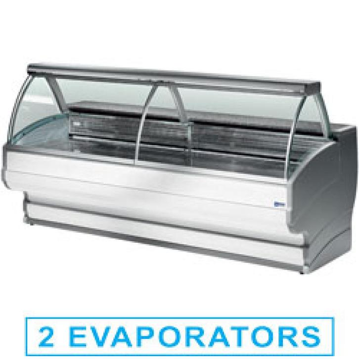 Gekoelde vitrinetoonbanken met gebogen ruiten, met reserve, Zakelijke goederen, Horeca | Keukenapparatuur, Koelen en Vriezen, Verzenden