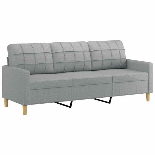 3-zits Bank - Lichtgrijs & Comfortabel - OP=OP!, Huis en Inrichting, Banken | Bankstellen, 150 tot 200 cm, 75 tot 100 cm, Rechte bank