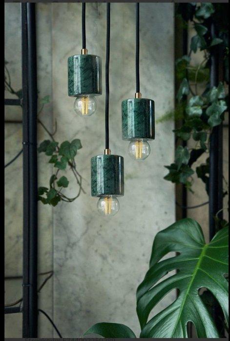 Lumega - Plafondlamp - ARIC - Marble Trio - Messing, Groen, Antiek en Kunst, Kunst | Designobjecten