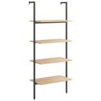 Ladderrek Zwart/Lichtbruin - Retourdeal! OP=OP, Overige typen, Nieuw, 150 tot 200 cm, 25 tot 50 cm