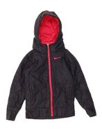 NIKE Girls Hooded Padded Jacket 7-8 Years XS Navy Blue, Kleding | Dames, Verzenden, Nieuw