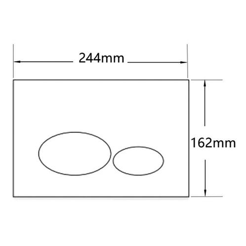 Drukplaat Wiesbaden X32 voor Inbouwreservoir Mat Zwart, Huis en Inrichting, Badkamer | Badtextiel en Accessoires, Ophalen of Verzenden