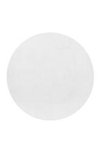 Rond Hoogpolig Vloerkleed | Pouffy | Wit | 160x160 cm, Verzenden, Nieuw
