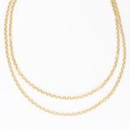 Ketting - 18 karaat Geel goud -  0.02ct. tw. Diamant