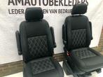 Voor stoelen met Zwart leder ruitjes Voor Transporter T5 T6, Ophalen, Nieuw, Volkswagen