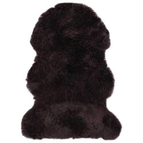 vidaXL Vloerkleed 60x90 cm schapenvacht bruin, Huis en Inrichting, Stoffering | Tapijten en Kleden, Bruin, Nieuw, Verzenden