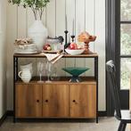 2dekans | SoBuy Dressoir - Bruine Gangkast - Keukenkast -, Huis en Inrichting, Ophalen of Verzenden, Zo goed als nieuw