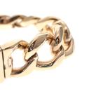 Gouden heren armband met plaatje | 19 cm (robuuste armband), Goud, Gebruikt, Ophalen of Verzenden, Overige kleuren