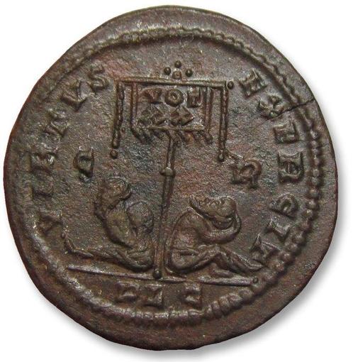 Romeinse Rijk. Crispus as Caesar. Follis Lugdunum (Lyon), Postzegels en Munten, Munten | Europa | Niet-Euromunten