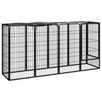 vidaXL Hondenkennel 10 panelen 50 x 100 cm gepoedercoat, Verzenden, Nieuw