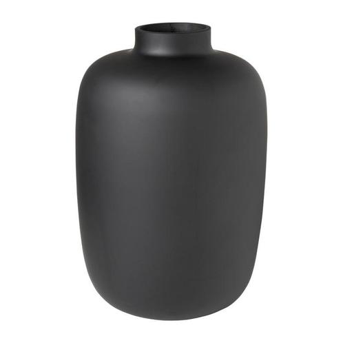 Vaas - mat zwart - 22x32 cm, Huis en Inrichting, Woonaccessoires | Vazen, Verzenden