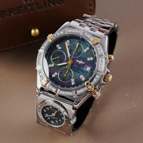 Breitling - Crosswind Diamond Bezel MoP Dial UTC Module, Sieraden, Tassen en Uiterlijk, Horloges | Heren