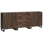 vidaXL Badkamermeubelset met lade 3 pcs Bruin 180 x 33 x 75, Huis en Inrichting, Badkamer | Badkamermeubels, Verzenden, Nieuw
