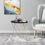 Salontafel, Bijzettafel, Nachtkastje, Salontafel, Metaal MDF, Huis en Inrichting, Tafels | Bijzettafels, Nieuw, Verzenden