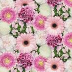 Plakfolie, plakplastic foto print bloemen roze (45cm), Nieuw