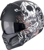 Scorpion EXO Combat II Genesis Zwart Wit Oranje Jethelm, Jethelm, L, Nieuw met kaartje, Overige merken