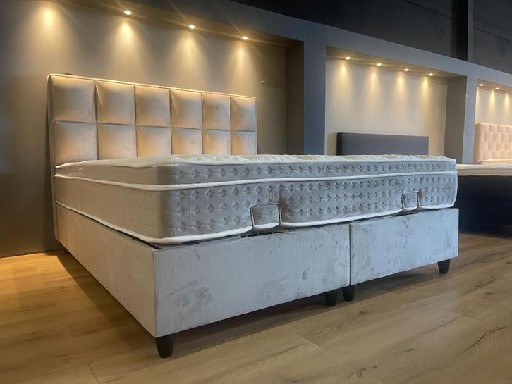 OLAF! Opbergboxspring 180 x 200 cm Eric Kuster stijl (Taupe, Huis en Inrichting, Slaapkamer | Boxsprings, 180 cm, 200 cm, Wit