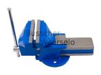 Bankschroef - bek 125mm - vast - Blauw, Doe-het-zelf en Verbouw, Gereedschap | Handgereedschap, Ophalen of Verzenden, Nieuw