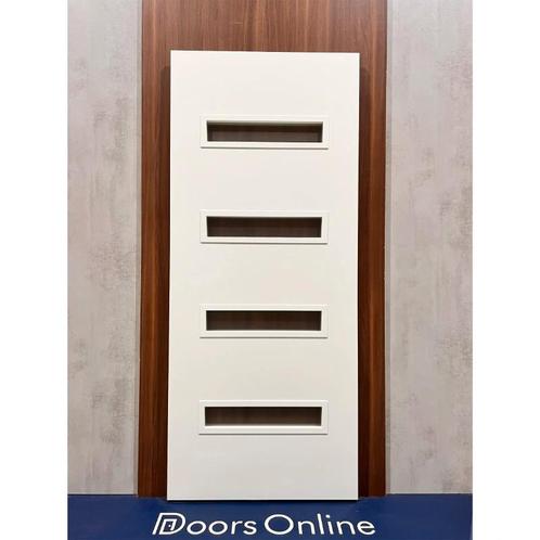 BRZ 20-006 INCL. MAT GLAS (Opdek linksdraaiend), Doe-het-zelf en Verbouw, Deuren en Horren, Nieuw, Glas, Hout, Binnendeur, 200 tot 215 cm
