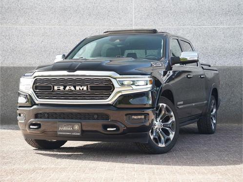 Dodge Ram 1500 5.7 V8 4x4 Crew Cab Limited, Auto's, Bestelauto's, Lease, Zwart, Automaat, Overige kleuren, Financial lease, Leder