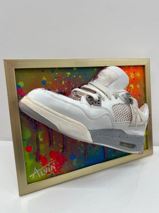 Alvin Silvrants - Nike Air Jordan IV “White Oreo” 3D sneaker, Antiek en Kunst, Kunst | Designobjecten