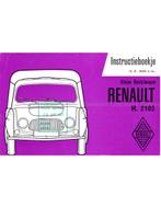 1962 RENAULT FOURGONNETTE (R.2102) INSTRUCTIEBOEKJE