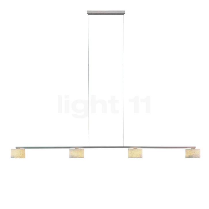 Serien Lighting Reef Bar Hanglamp 4-lichts, aluminium gebors, Huis en Inrichting, Lampen | Hanglampen, Nieuw, Verzenden