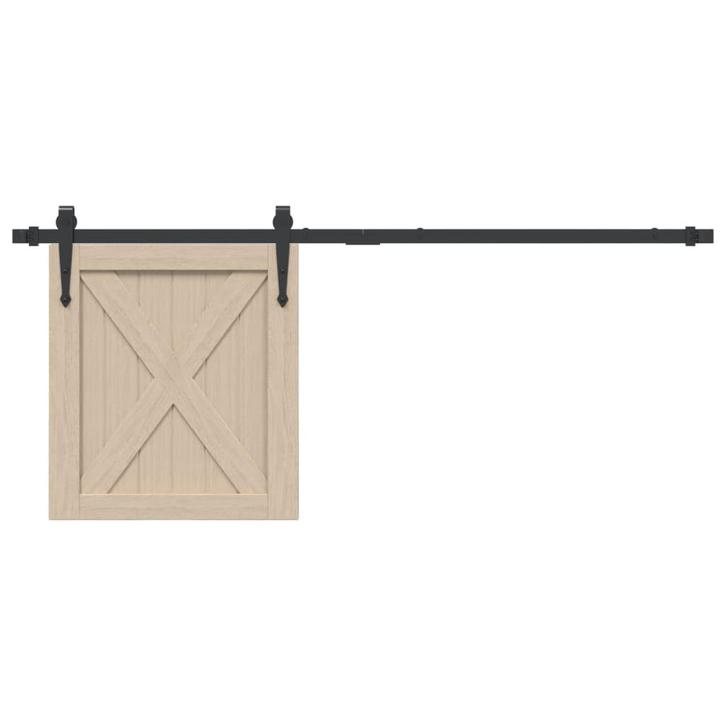 vidaXL Ophangset voor minischuifdeur 122 cm koolstofstaal, Doe-het-zelf en Verbouw, Overige Doe-het-zelf en Verbouw, Nieuw, Verzenden