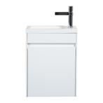 Fonteinmeubel Antonio 40cm mat wit met mat witte wastafel, Verzenden, Nieuw
