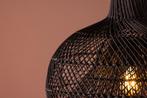 Hanglamp - Embla - 45 cm - Zwart - Rattan - Jörn, Huis en Inrichting, Lampen | Hanglampen, Verzenden, Nieuw