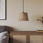 vidaXL Plafondlampenkap Ø20x15 cm wicker bruin, Huis en Inrichting, Lampen | Lampenkappen, Verzenden, Nieuw, Bruin
